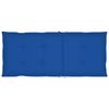 vidaXL Chaises de jardin lot de 6 avec coussins bleu royal Bois teck