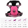 vidaXL Harnais pour chien avec laisse et collier réglables rose M