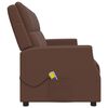 vidaXL Fauteuil de massage inclinable 3 places marron similicuir