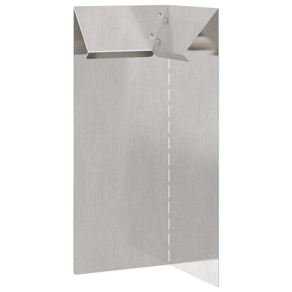 vidaXL Cl&ocirc;ture &agrave; escargots Argent 10 x 10 x 25 cm Acier inoxydable