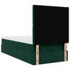 vidaXL Cadre de lit ottoman avec matelas vert fonc&eacute; 90x200 cm velours