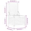 vidaXL Repose-pied de jardin 62x63,5x53,5 cm bois de pin imprégné