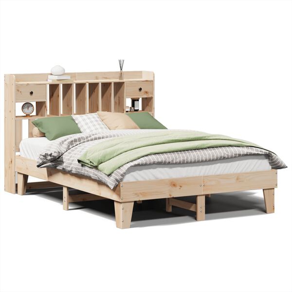 vidaXL Cadre de lit sans matelas 140x190 cm bois de pin massif