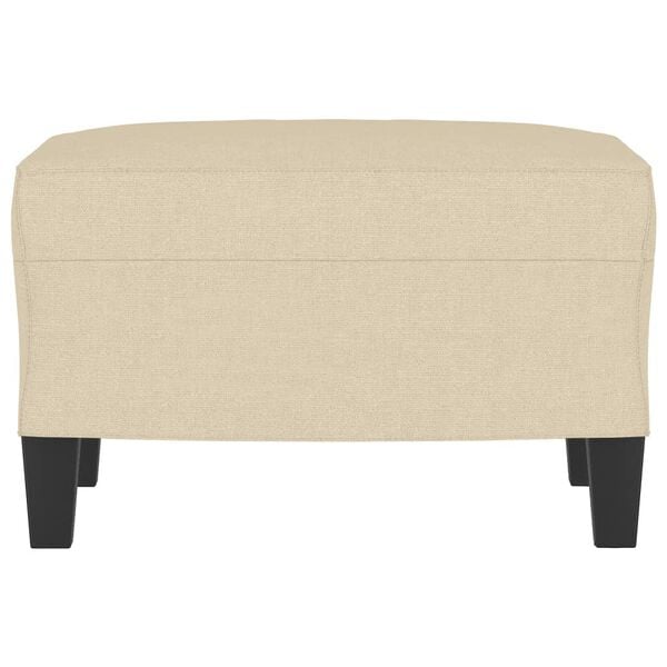 vidaXL Repose-pied Crème 60x50x41 cm Tissu