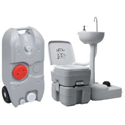 vidaXL Ensemble de toilette support de lavage des mains réservoir eau