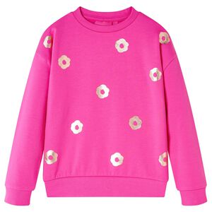 Sweatshirt pour enfants rose fonc&eacute; 104