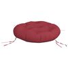 vidaXL Coussin rond rouge bordeaux &Oslash; 60 x11 cm tissu oxford