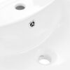 vidaXL Lavabo autoportant avec socle Céramique Blanc 520x440x190 mm
