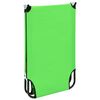 vidaXL Chaise longue pliable acier vert