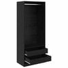 vidaXL Armoire Ch&ecirc;ne noir 80 x 50 x 200 cm Bois d'ing&eacute;nierie