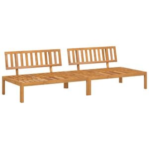 vidaXL Canap&eacute;s centraux palette de jardin 2 pcs bois massif d'acacia
