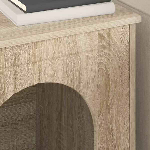 vidaXL Maison pour chat Sonoma 53 x 52 x 62 cm Bois d'ing&eacute;nierie