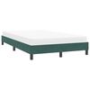 vidaXL Cadre de lit sans matelas vert fonc&eacute; 120x220 cm velours