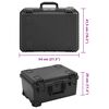 vidaXL Valise de vol portable Noir 54x41,5x29 cm PP
