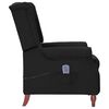 vidaXL Fauteuil de massage inclinable Noir Tissu