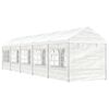 vidaXL Belv&eacute;d&egrave;re avec toit blanc 11,15x2,28x2,69 m poly&eacute;thyl&egrave;ne