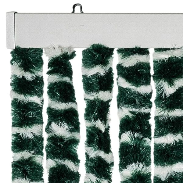 vidaXL Moustiquaire Vert et blanc 100x220 cm Chenille