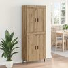 vidaXL Haut Armoire 2 pcs Ch&ecirc;ne artisanal Bois d'ing&eacute;nierie