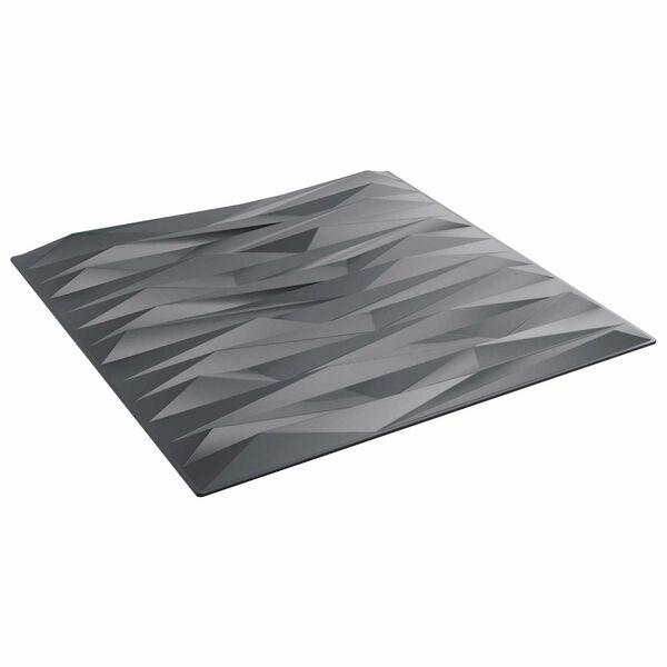vidaXL Panneaux muraux 24 pcs Gris pierre 50 x 50 cm Mousse XPS