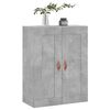 vidaXL Armoire murale gris b&eacute;ton 69,5x34x90 cm bois d'ing&eacute;nierie