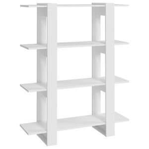 vidaXL Biblioth&egrave;que/S&eacute;parateur de pi&egrave;ce Blanc 100x30x123,5 cm
