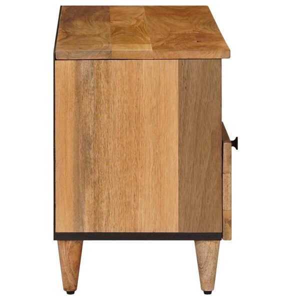vidaXL Meuble TV Naturel 100 x 33,5 x 46 cm Bois de mangue massif
