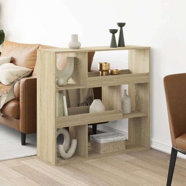 vidaXL Cloison de s&eacute;paration ch&ecirc;ne sonoma bois d'ing&eacute;nierie