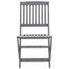 vidaXL Chaises pliables d'ext&eacute;rieur lot de 2 et coussins Bois d'acacia