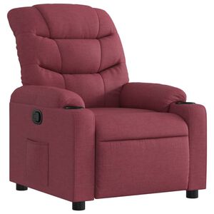 vidaXL Fauteuil inclinable Rouge bordeaux Tissu