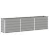 vidaXL Jardini&egrave;re Gris clair 290 x 50 x 75 cm Acier galvanis&eacute;