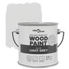 vidaXL Peinture pour bois Gris 16,5 x 16,5 x 15,9 cm Impression murale