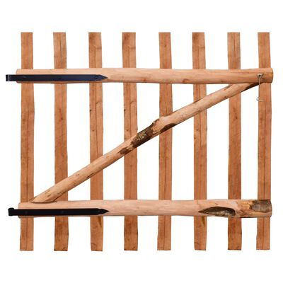 vidaXL Portillon de clôture Bois de noisetier imprégné 100x90 cm
