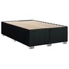 vidaXL Sommier &agrave; lattes de lit avec matelas noir 120x190 cm tissu