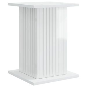 vidaXL Support de Plante Blanc brillant 30,5 x 30 x 43 cm