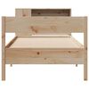 vidaXL Lit bibliothèque sans matelas 75x190 cm bois de pin massif