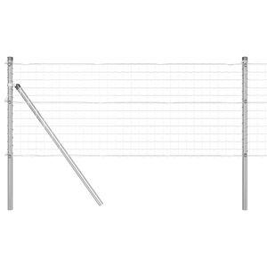 vidaXL Fixation au sol Euro pour cl&ocirc;ture 10 x 0,4 m Acier galvanis&eacute;