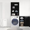 vidaXL Cabinet pour lave-linge Ch&ecirc;ne noir 64 x 24 x 190 cm