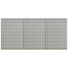 vidaXL Panneaux &agrave; chevilles muraux 3 pcs 40x58 cm Acier