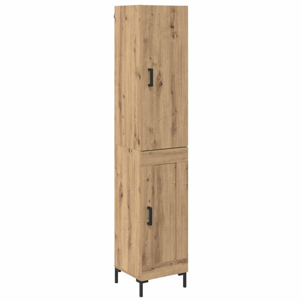 vidaXL Haut Armoire Ch&ecirc;ne artisanal 69,5 x 34 x 180 cm