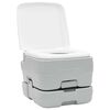 vidaXL Toilette de Camping 2 pcs Gris et blanc