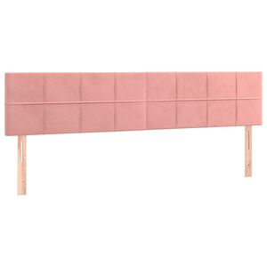vidaXL T&ecirc;tes de lit Rose 200x5x78/88 cm Velours