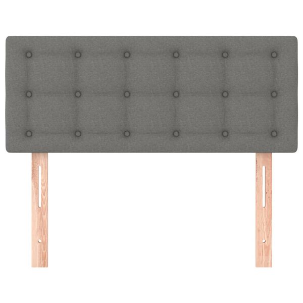 vidaXL Tête de lit Gris foncé 100x5x78/88 cm Tissu