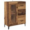 vidaXL Haut Armoire Bois Ancien 69,5 x 34 x 180 cm Bois d'ing&eacute;nierie