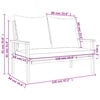 vidaXL Ensemble de jardin avec coussin bois massif acacia