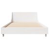 vidaXL Cadre de lit sans matelas blanc 90x190 cm bois de pin massif