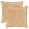vidaXL Housse de coussin 2 pc HOUTEN Cr&egrave;me 40 x 40 cm