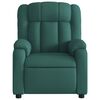 vidaXL Fauteuil de massage inclinable Vert fonc&eacute; Tissu