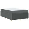 vidaXL Cadre de lit avec matelas Gris fonc&eacute; 160 x 200 cm tissu