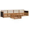 vidaXL Ensemble de canap&eacute;s d'ext&eacute;rieur 5 pcs Naturel