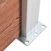 vidaXL Cl&ocirc;ture de jardin WPC 699x106 cm Marron